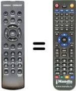 Replacement remote control Sagem TNT+