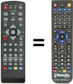 Télécommande équivalente MPMAN DVB-T 3500
