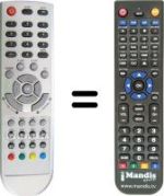 Télécommande équivalente NordMende N 2003 LBD