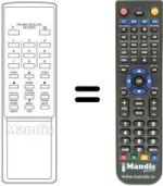 Télécommande équivalente PAL-MAC SATELLITE RECEIVER