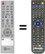 Télécommande équivalente Telesystem TS 19 WIDE