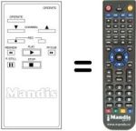 Replacement remote control OSIO VCR 55