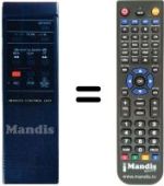 Télécommande équivalente JVC HR-D210