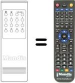 Télécommande équivalente RC-40