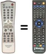 Télécommande équivalente RC-7010 DV