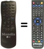 Télécommande équivalente 3139 228 87561