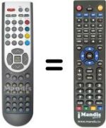 Mando a distancia equivalente RC 1167
