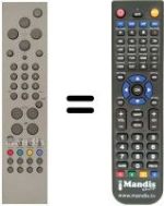 Mando a distancia equivalente Vestel 17MB01 TFT
