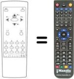 Replacement remote control Trans Continents TR 3612 LSI