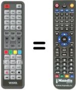 Mando a distancia equivalente RC 2400
