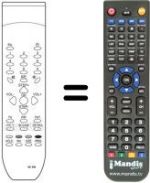 Télécommande équivalente Universum RC 554