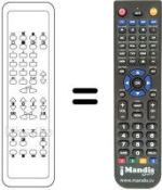 Télécommande équivalente 4822 218 20746