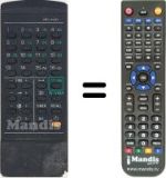 Mando a distancia equivalente Sanyo CEP 4011 V