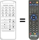 Mando a distancia equivalente RC 700 A