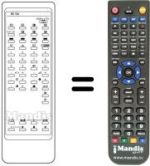 Mando a distancia equivalente RC 733