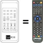 Télécommande équivalente RC 80