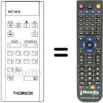 Replacement remote control Thomson 55 MV 51