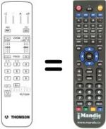 Mando a distancia equivalente Hifivox 72 DF 68 LN