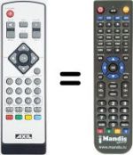Télécommande équivalente Trevi DT 3382 SC