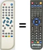 Télécommande équivalente Emtec TV 110