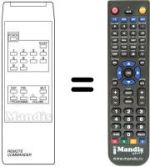 Mando a distancia equivalente CTV 2101