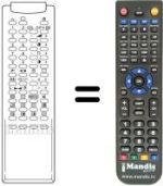 Replacement remote control RM 113 (51 KEY)
