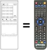 Mando a distancia equivalente Sony KV-2062 MR