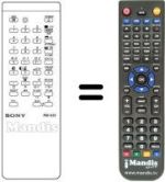 Mando a distancia equivalente Sony KV-2052 EC
