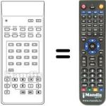 Mando a distancia equivalente RM-7200