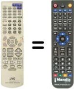 Mando a distancia equivalente JVC THA75R