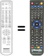 Mando a distancia equivalente RM-X501