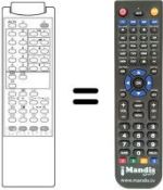 Télécommande équivalente RM 104 / 45