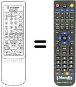 Mando a distancia equivalente RM 640V-63804