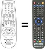 Mando a distancia equivalente RM 641V-63304