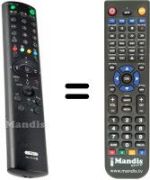 Mando a distancia equivalente Sony KV-29 FX66E