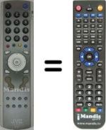 Mando a distancia equivalente JVC HV-32D25