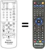 Mando a distancia equivalente RM M38-53802