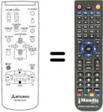 Mando a distancia equivalente RM M50-57601