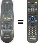 Mando a distancia equivalente RM 651V-59506