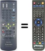 Mando a distancia equivalente RM M40V-57501