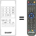 Télécommande équivalente RRMCG 0466 CESB