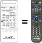 Télécommande équivalente RRMCG 0778 UM