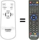Télécommande équivalente Sharp LC 121 M2E