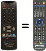 Télécommande équivalente SRT 4300