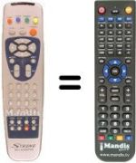 Télécommande équivalente SRT 4356 PVR