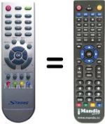 Télécommande équivalente Strong SRT 5006