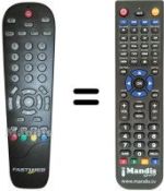 Replacement remote control FASTWEB TELSEY VIDEOSTATION