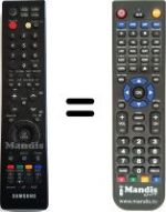 Replacement remote control Samsung LE 32M7