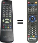 Télécommande équivalente Samsung CW 30A90SD