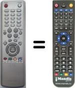 Télécommande équivalente Samsung LE 46M5